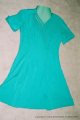 1. Green silk dress
